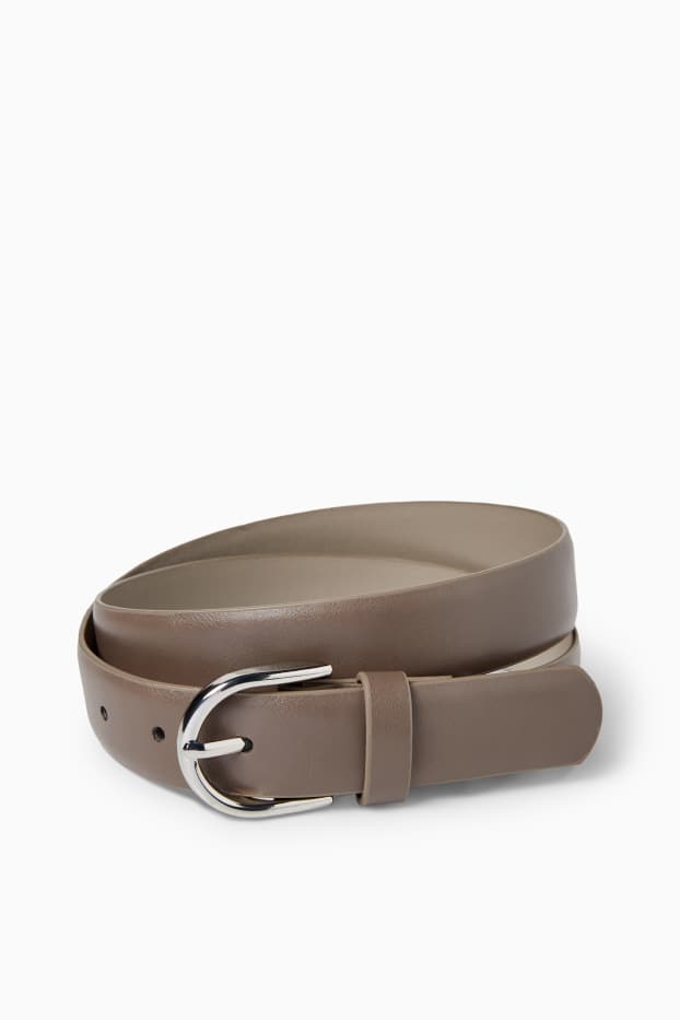 Dames - Riem - imitatieleer - taupe