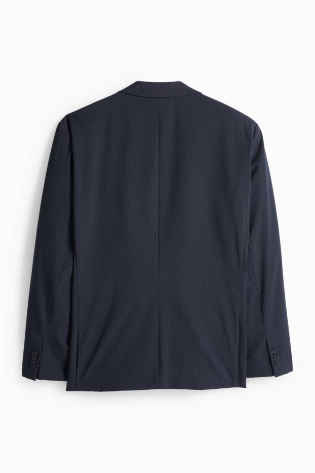 Pánské - Oblekové sako - regular fit - Flex - LYCRA® - tmavomodrá