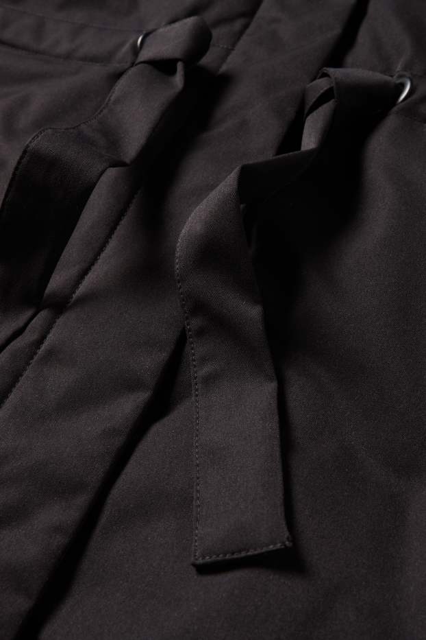 Dona - Abric - amb folre - repel·lent a l’aigua - negre