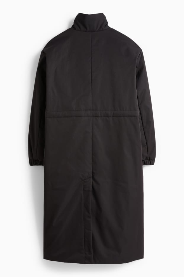 Dona - Abric - amb folre - repel·lent a l’aigua - negre