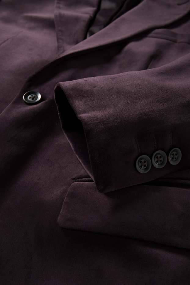 Home - Americana combinable de vellut - slim fit - elàstica - lila