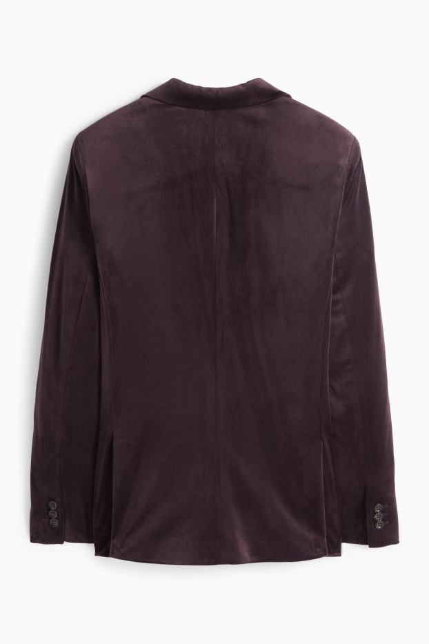 Home - Americana combinable de vellut - slim fit - elàstica - lila