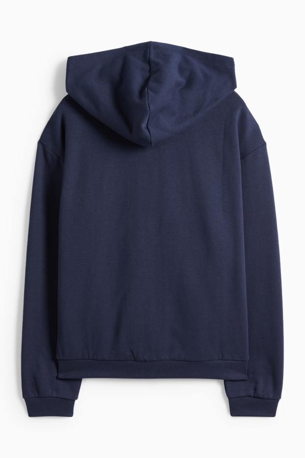 Femmes - Sweat zippé à capuche - bleu foncé