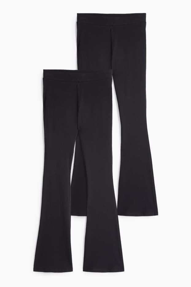 Nena - Paquet de 2 - leggings acampanats - negre