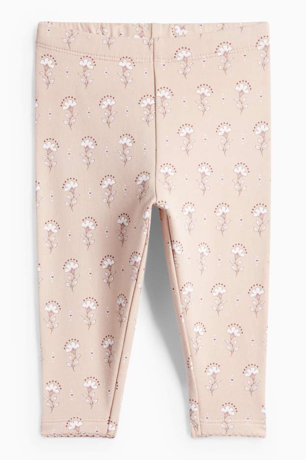 Miminka - dívky - Květiny - outfit pro miminka - 3dílný - krémově bílá