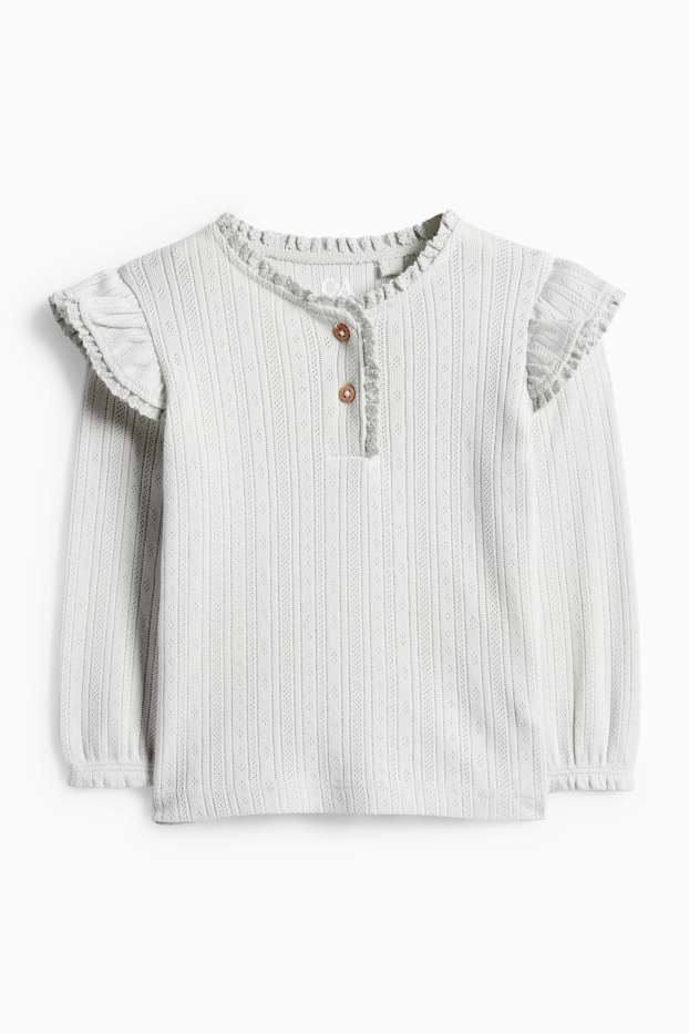 Baby Girls - Baby long sleeve top - mint green