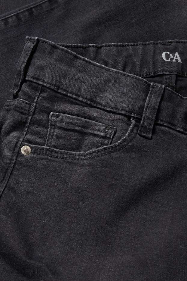 Dámské - Slim jeans - high waist - LYCRA® - černá