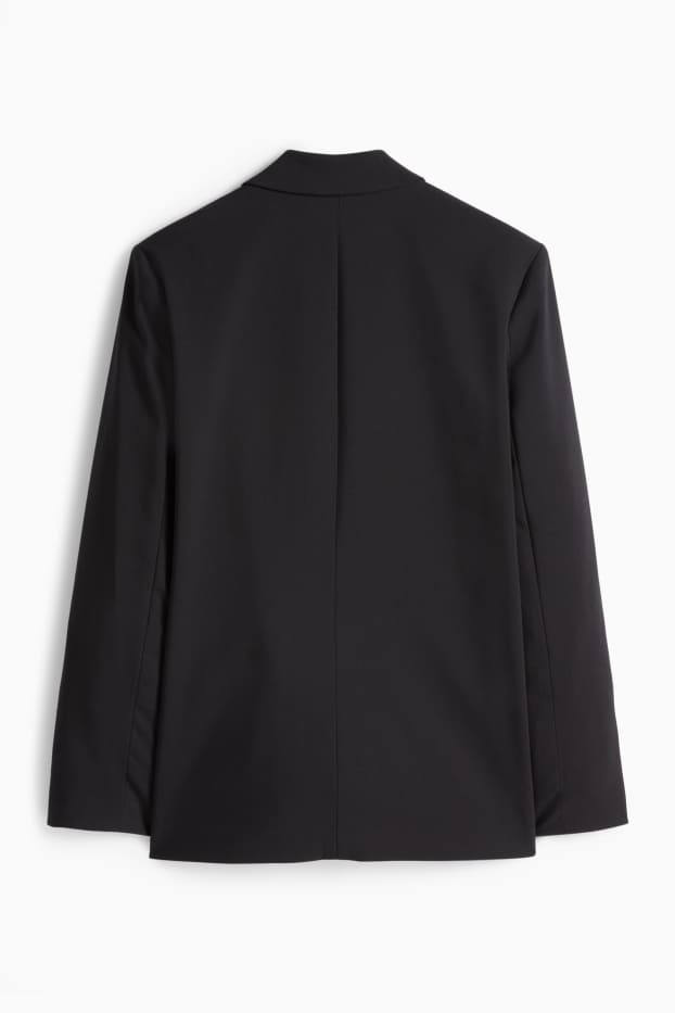 Dámské - Oversized dlouhý blejzr - černá