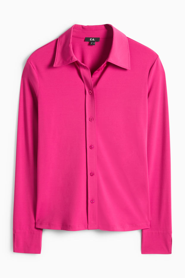 Dámské - Žerzejová halenka - růžová