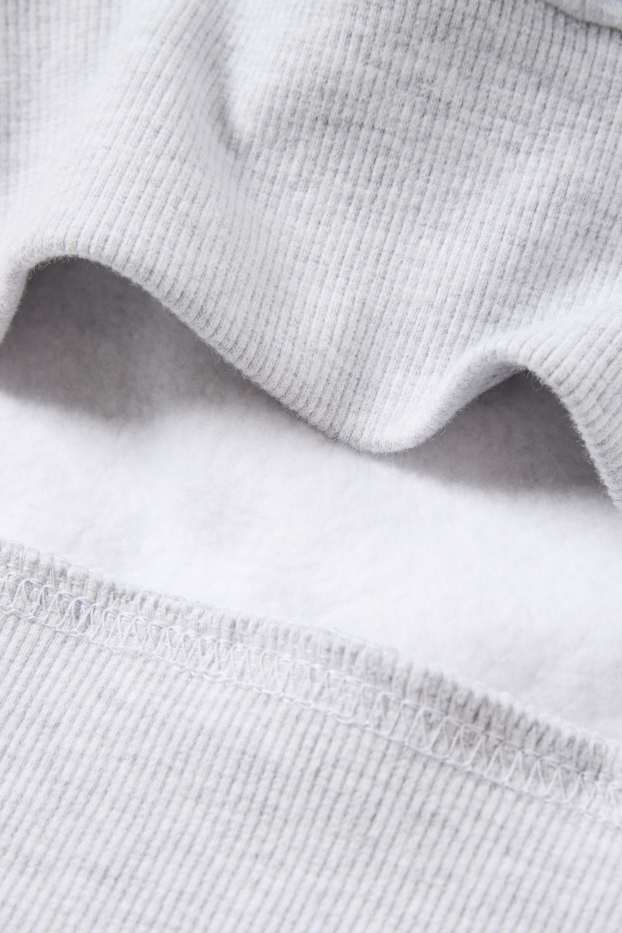 Dames - Hoodie - Mickey Mouse - licht grijs-mix