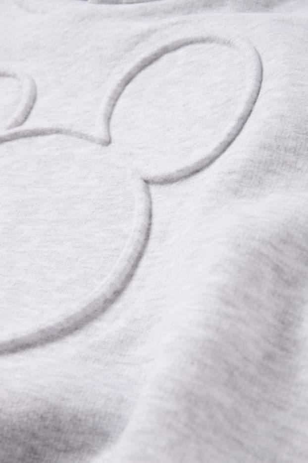 Dames - Hoodie - Mickey Mouse - licht grijs-mix