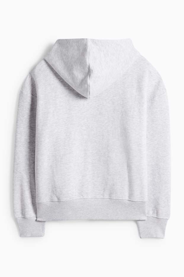 Dames - Hoodie - Mickey Mouse - licht grijs-mix