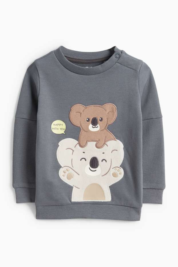 Nadó nen - Coala - dessuadora per a nadó - gris fosc