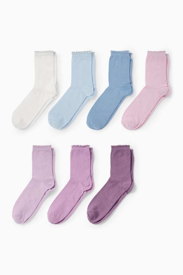Kinderen: meisjes - Sneakersokken - blauw