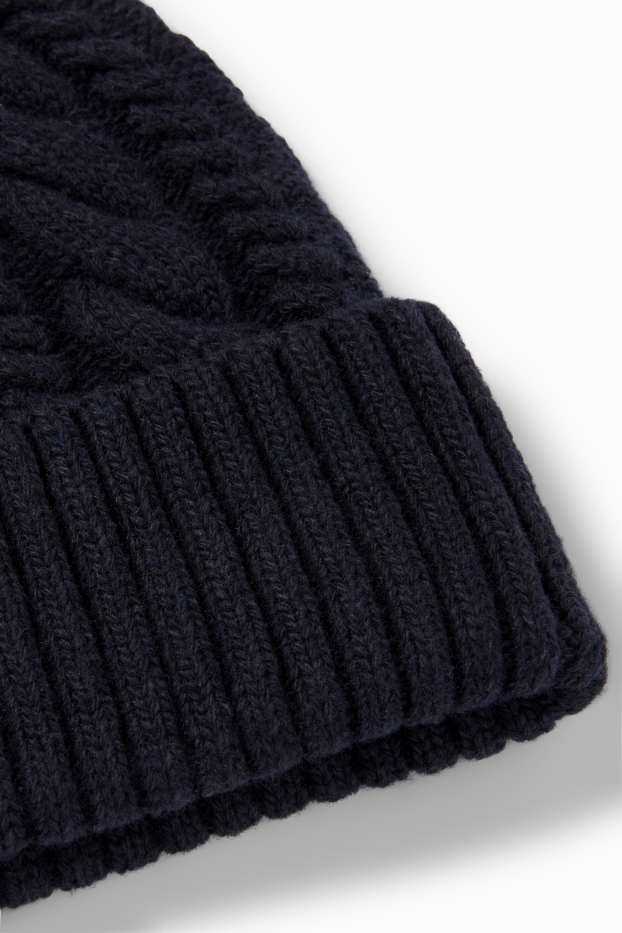 Home - Gorra - trenada - blau fosc