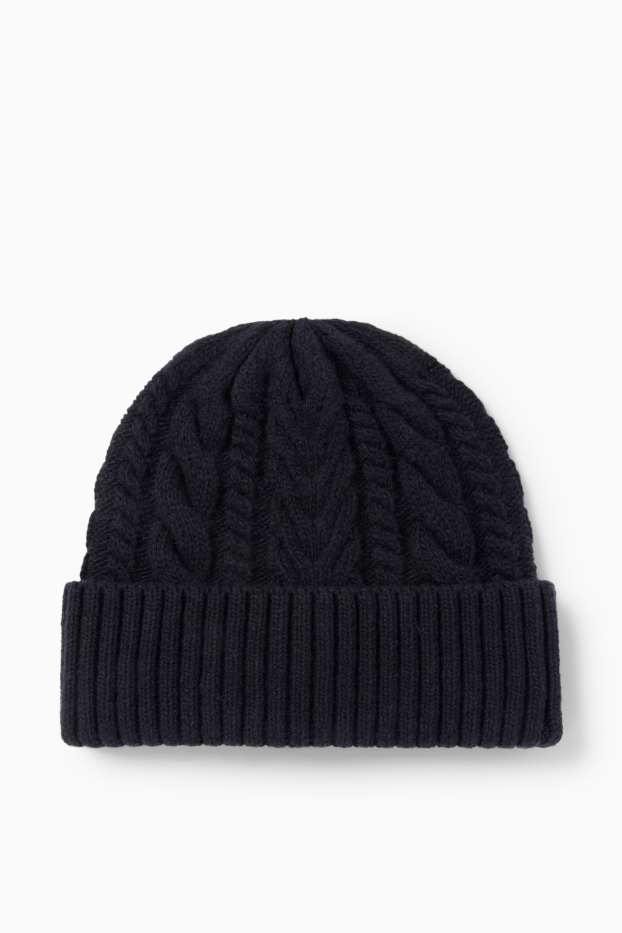Home - Gorra - trenada - blau fosc