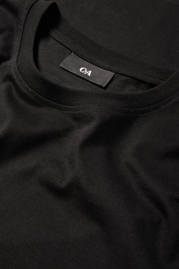Herren - Multipack 3er - T-Shirt - Regular Fit - schwarz