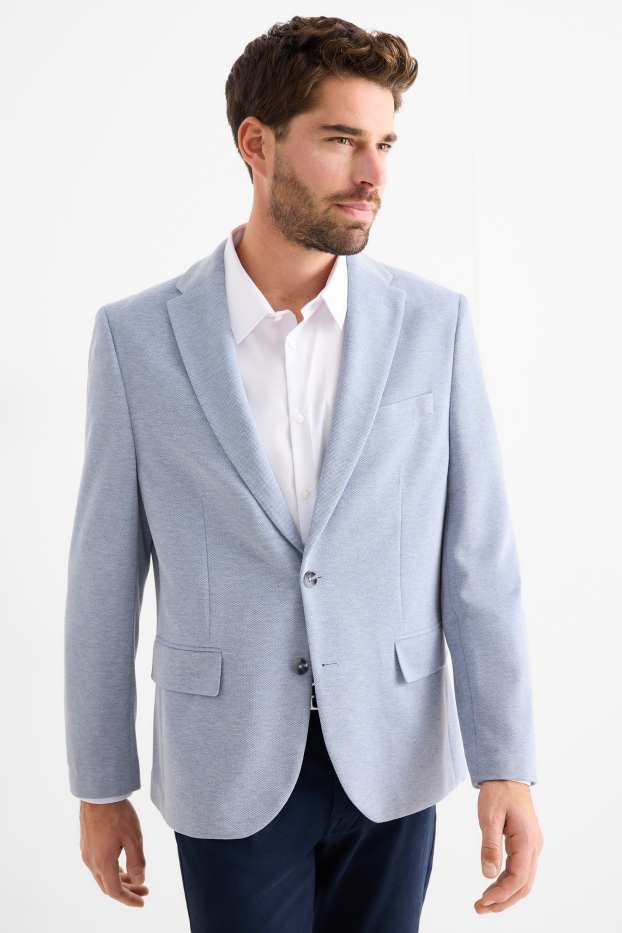 Pánské - Sako - slim fit - Flex - světle modrá