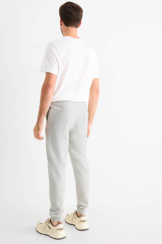 Hommes - Pantalon de jogging - gris clair chiné
