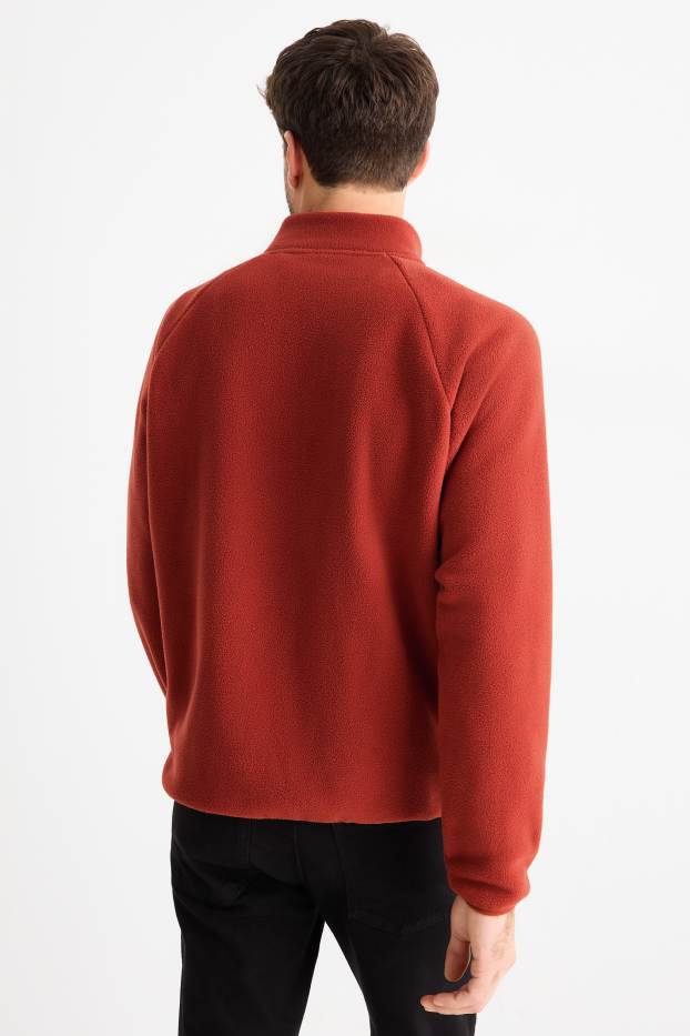 Hommes - Veste en polaire - orange foncé