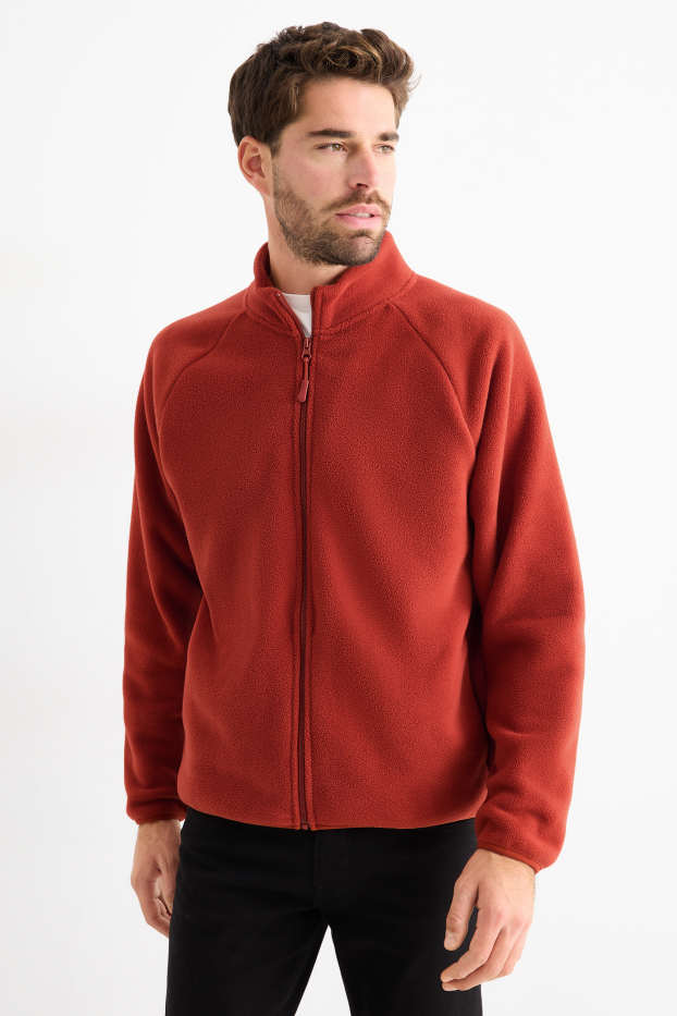 Hommes - Veste en polaire - orange foncé