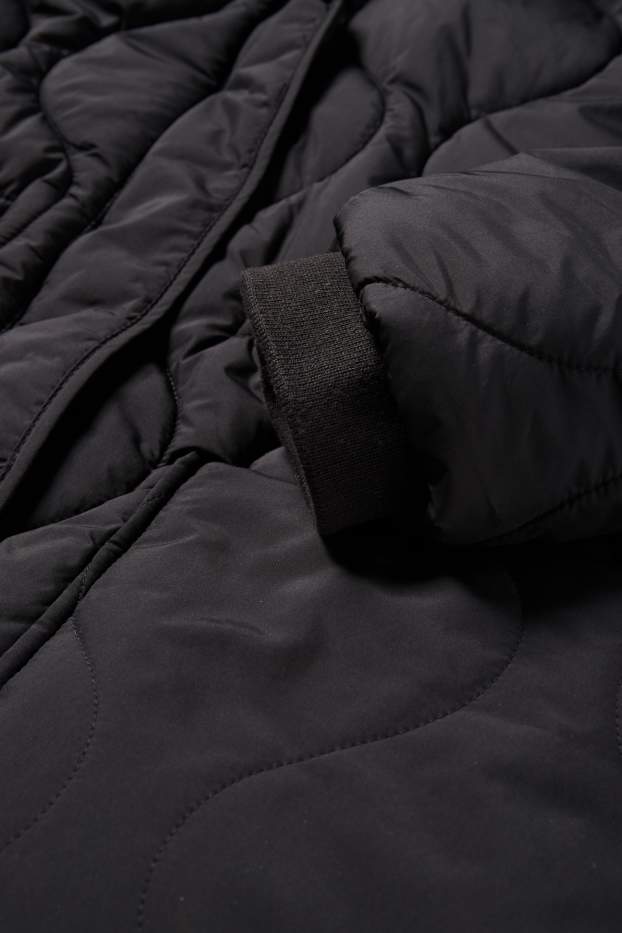 Dona - Abric embuatat amb caputxa - negre