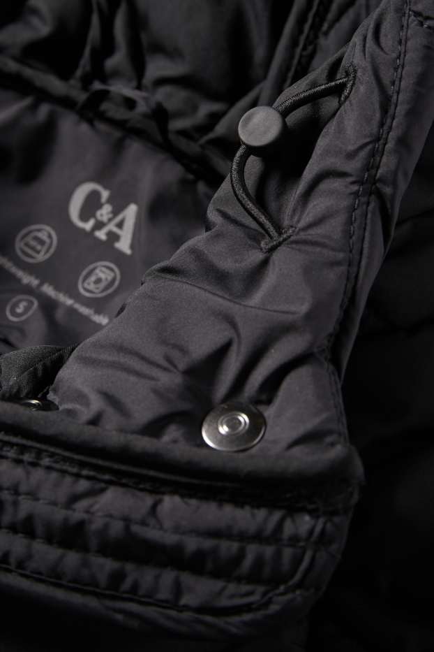 Dona - Abric embuatat amb caputxa - negre