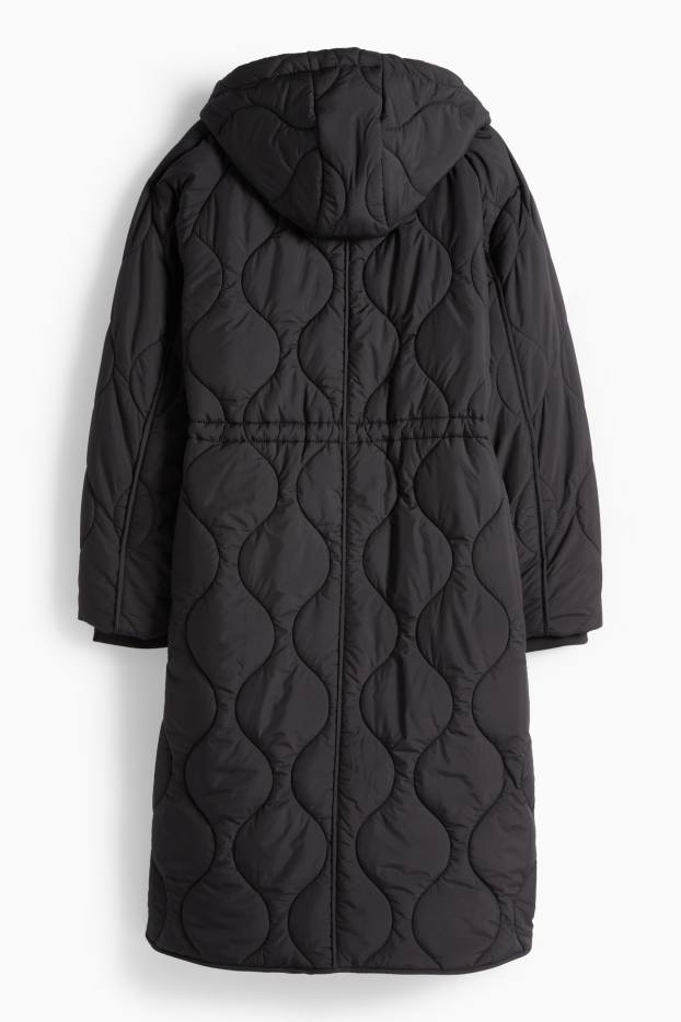 Dona - Abric embuatat amb caputxa - negre