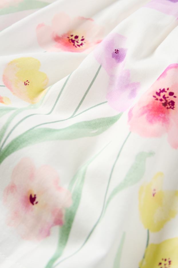 Children Girls - Floral - dress - party - white