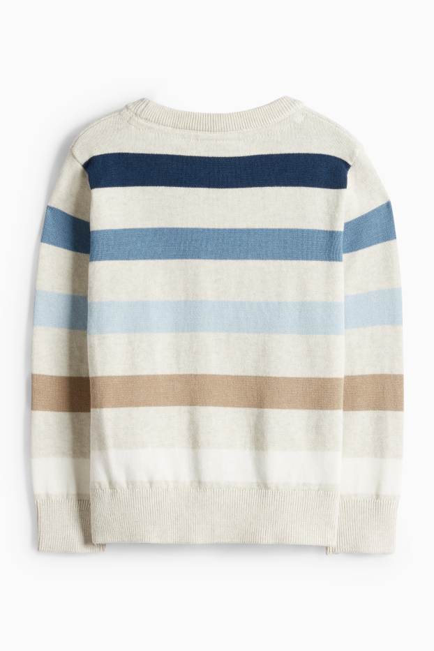 Děti - chlapci - Svetr - světle béžová