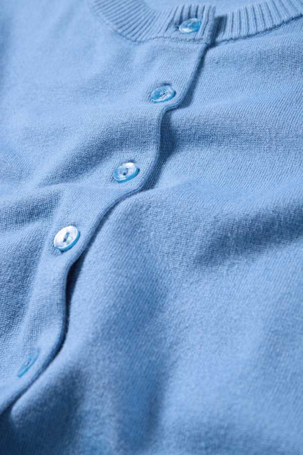 Femei - Cardigan tricotat - albastru