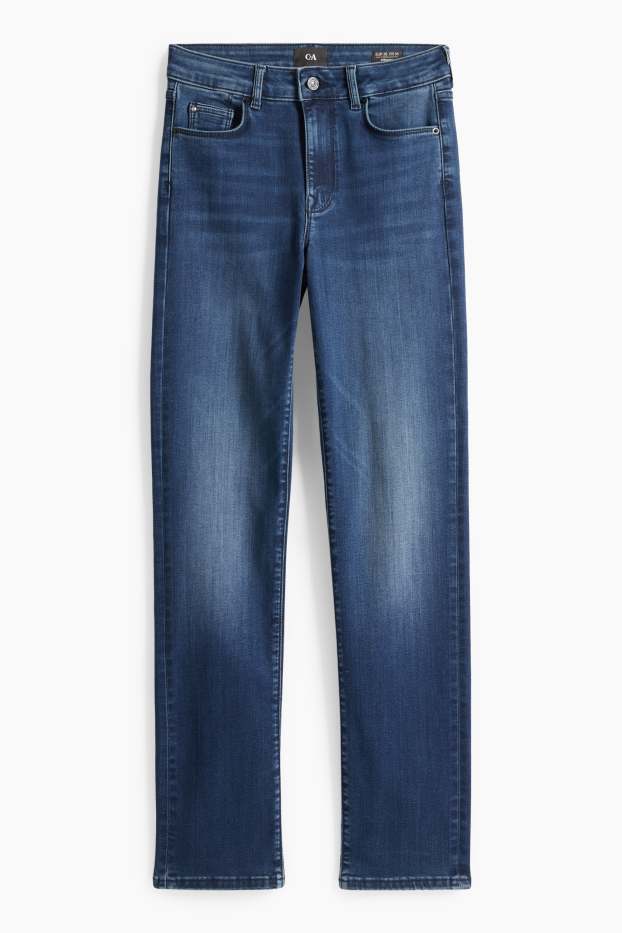 Dámské - Straight jeans - mid waist - džíny - modré