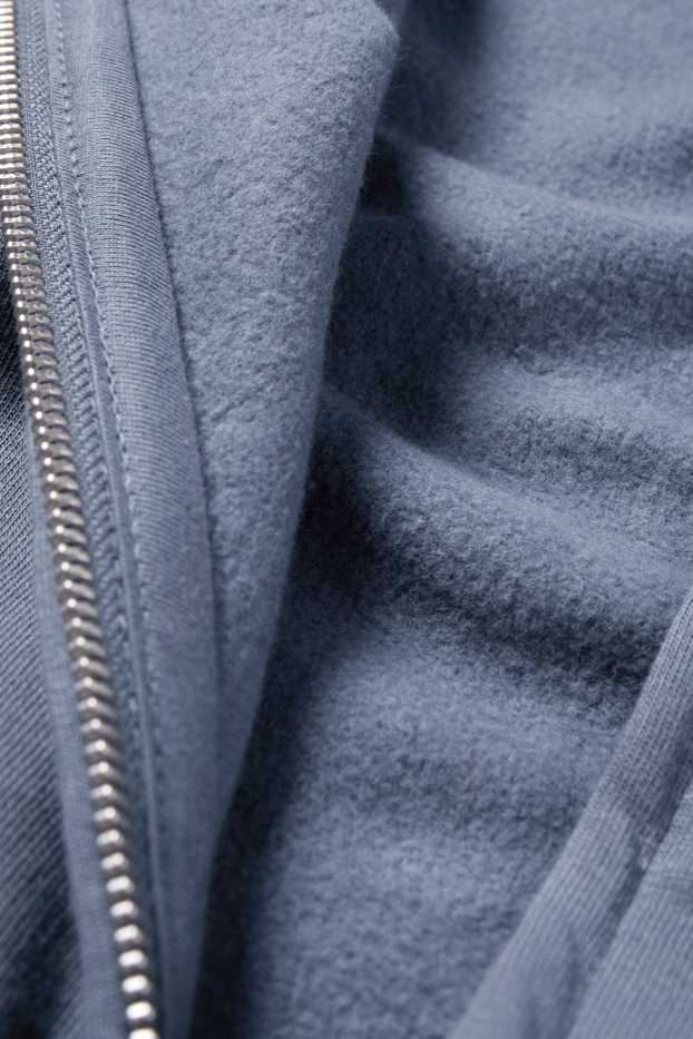Herren - Sweatjacke mit Kapuze - blau