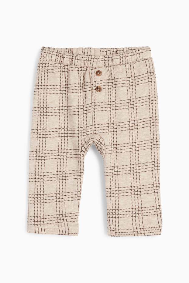 Baby Jungen - Micky Maus - Baby-Outfit - 2 teilig - hellbeige