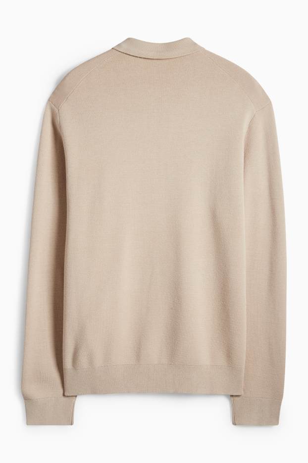 Bărbați - Pulover - bej deschis