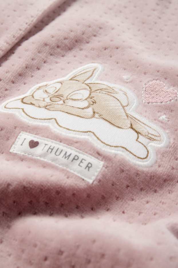 Bébés filles - Bambi - pyjama bébé - texturé - rose foncé