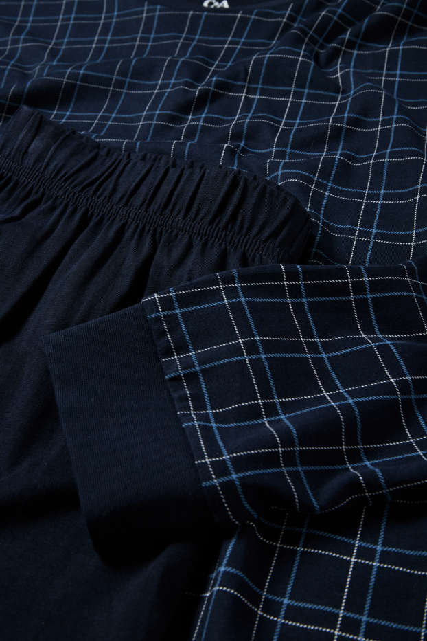 Uomo - Pigiama - blu scuro