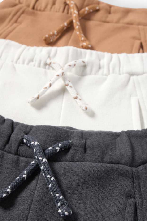 Baby Buben - Multipack 3er - Baby-Jogginghose - dunkelgrau