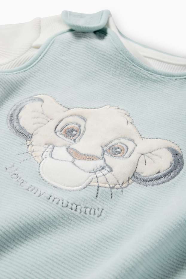 Baby Buben - Der König der Löwen - Strampler-Set - gerippt - 2 teilig - helltürkis