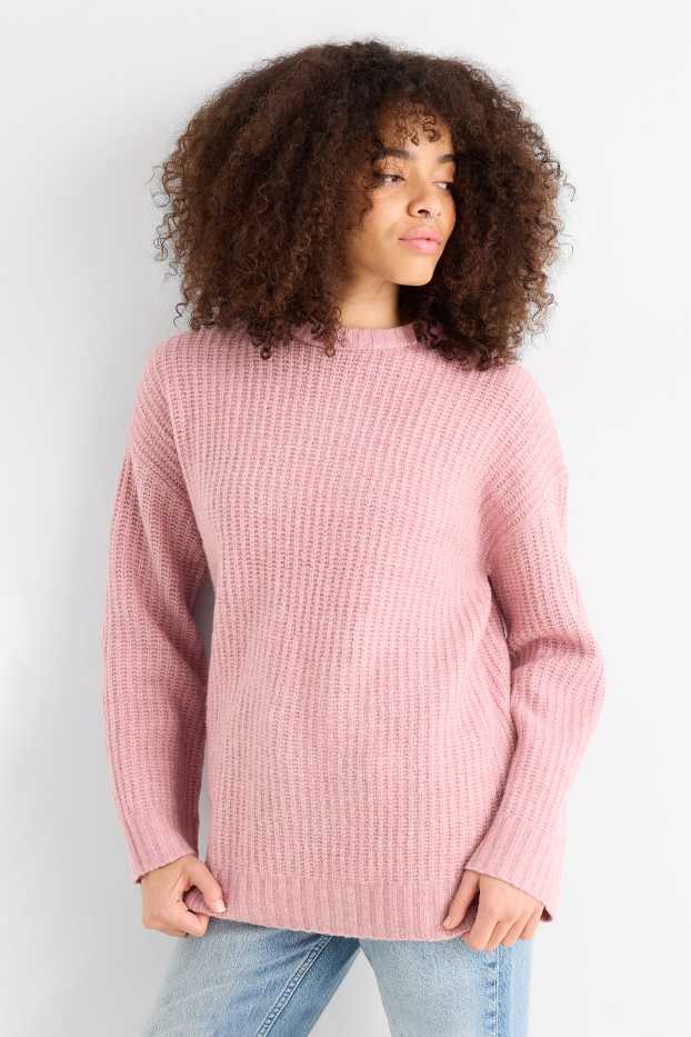 Dona - Jersei - acanalat - rosa