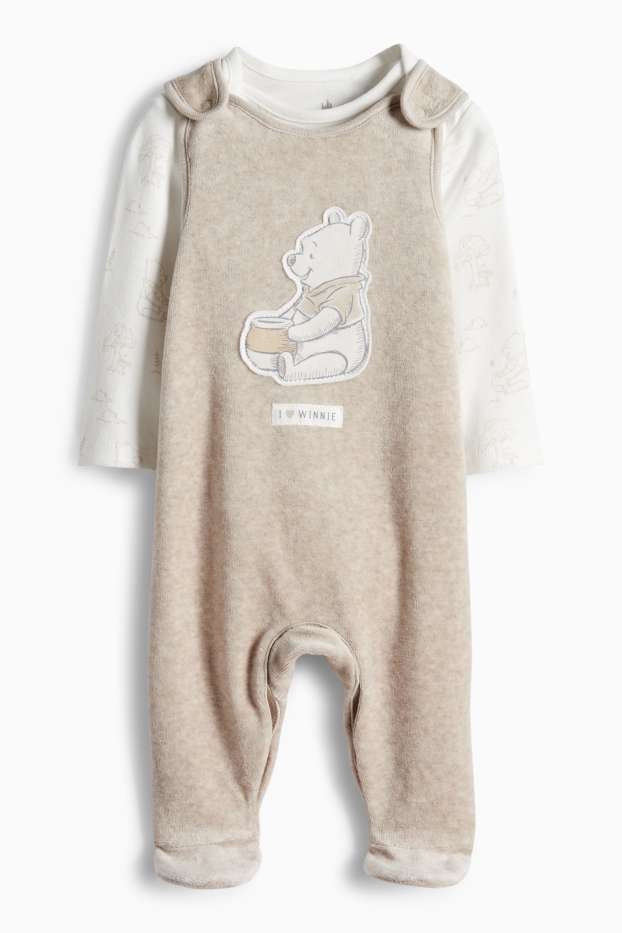 Unisex - Winnie Puuh - Strampler-Set - 2 teilig - beige