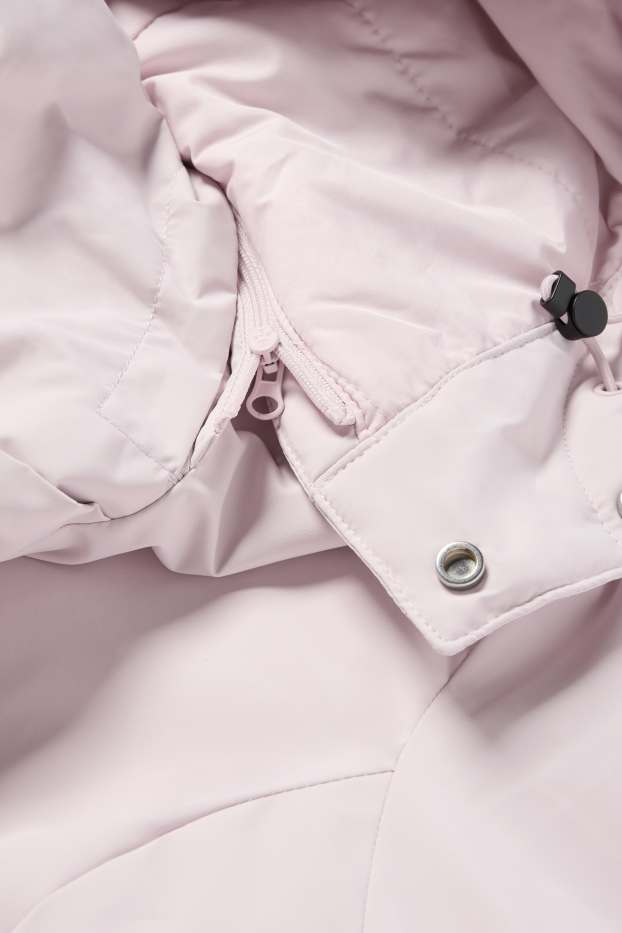Women - Jacket with hood - lined - water-repellent - rose