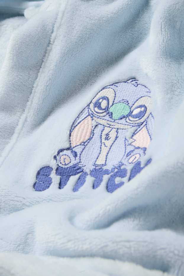 Copii - Fete - Lilo & Stitch - halat de baie cu glugă - albastru deschis