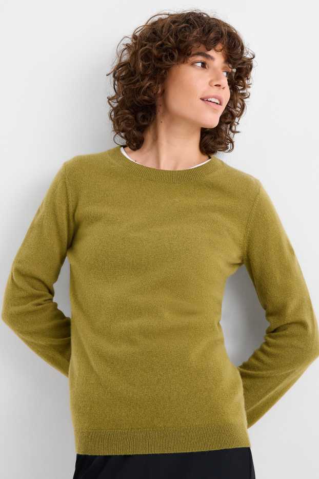 Femmes - Pull en cachemire - vert
