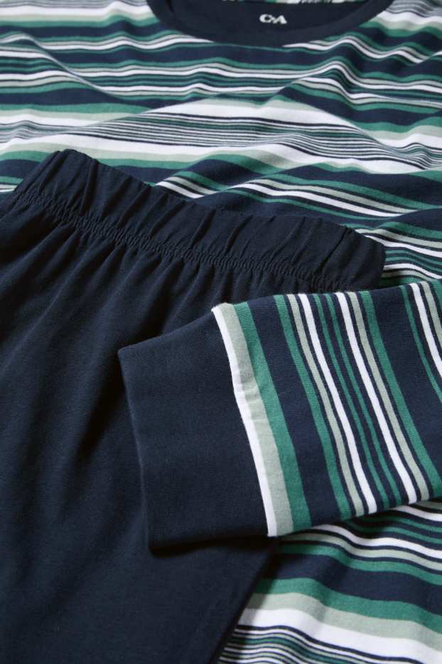 Pánské - Pyžamo - tmavomodrá