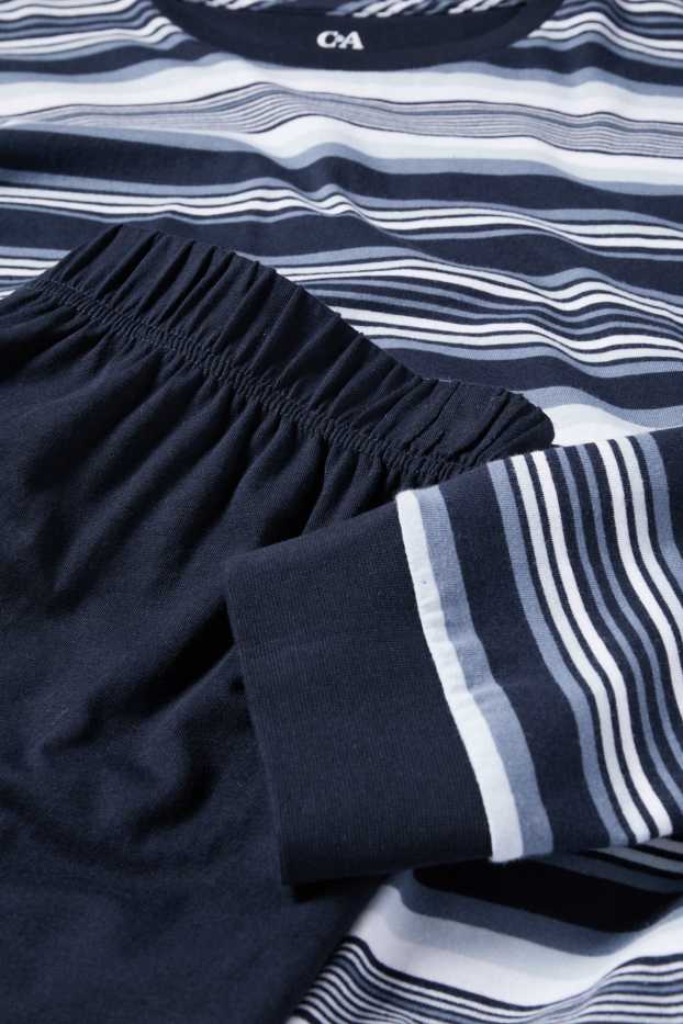 Heren - Pyjama - donkerblauw