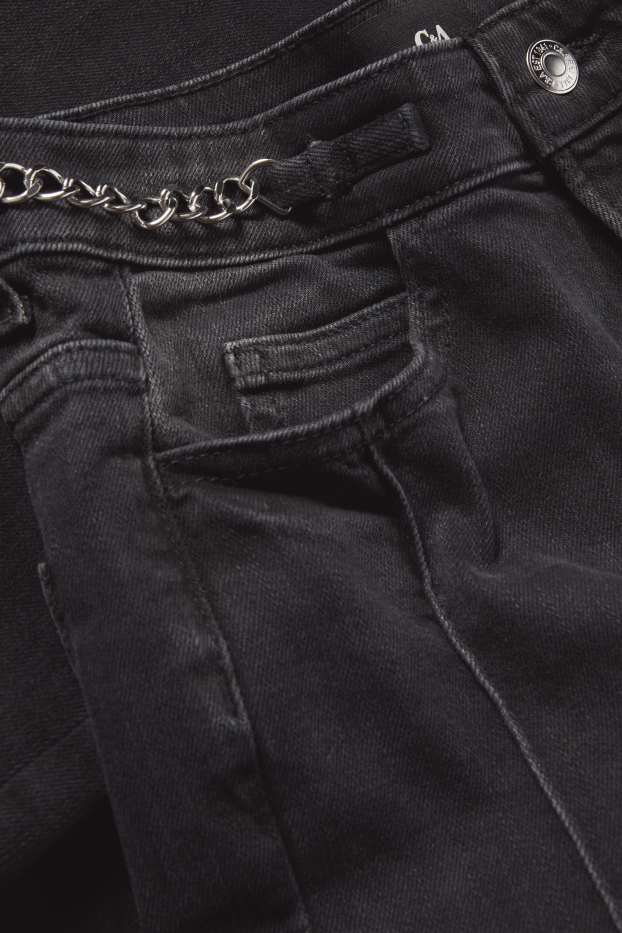 Dames - Denim - jeansdonkergrijs