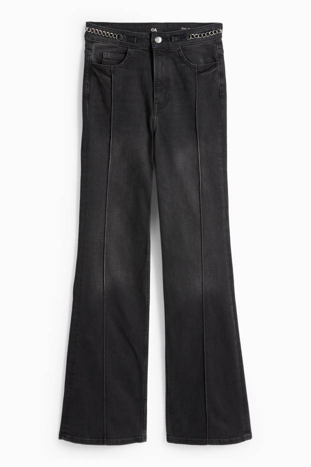 Dames - Denim - jeansdonkergrijs