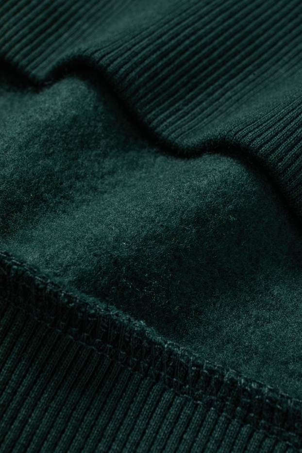 Pánské - Vánoční mikina - Peanuts - tmavozelená