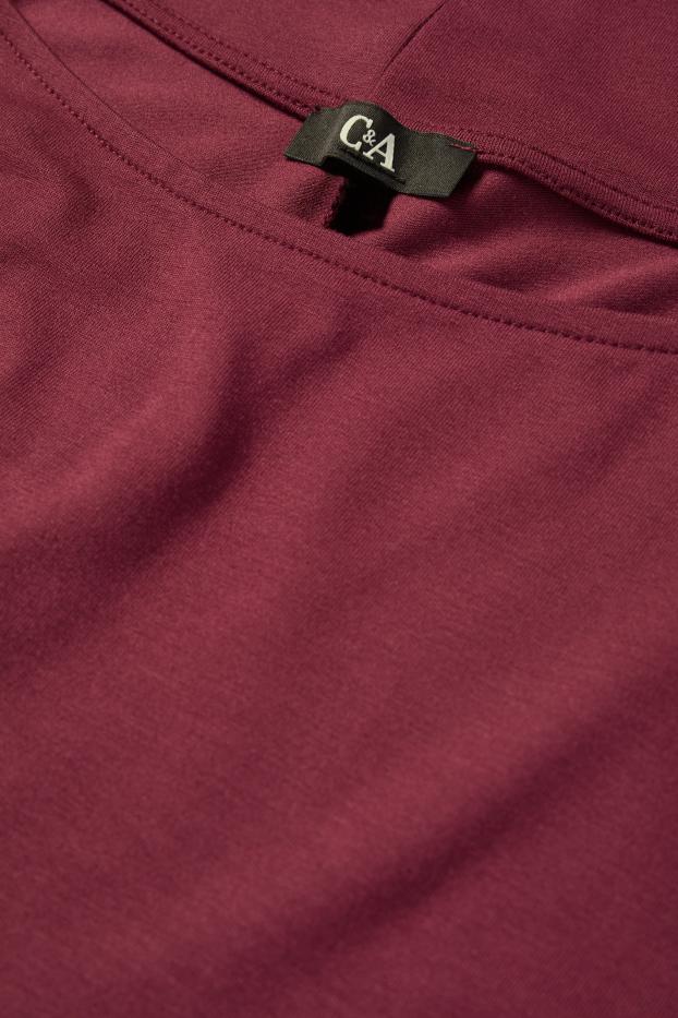 Dámské - Tričko s dlouhým rukávem - bordeaux